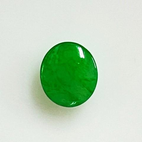 ヒスイ　オーバル　1.98ct　ソーティング付き　ルース　翡翠の画像