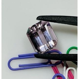 クンツァイト　ステップカット　13.01ct　ルースの画像