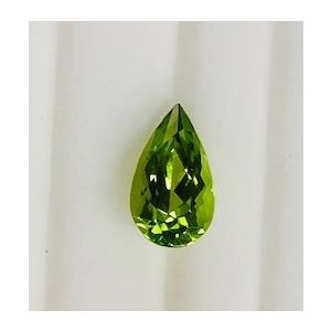 ペリドット　ペアシェイプカット　1.94ct　ルースの画像