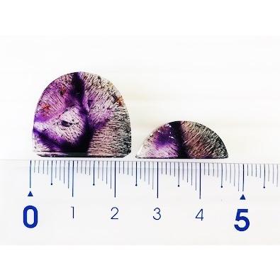 レピドクロサイトインクォーツ　2個合計　29.73ct　ルースの画像
