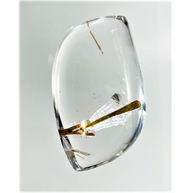 ルチルクォーツ　92.44ct　ルースの画像
