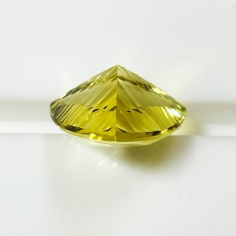 レモンクォーツ　コンケーブカット　13.70ct　トリリアント　_7
