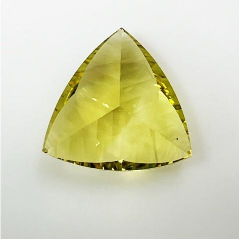 レモンクォーツ　コンケーブカット　13.70ct　トリリアント　_8