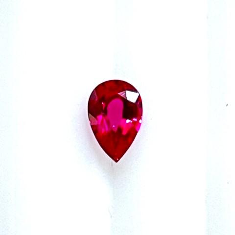 ルビー ペアシェイプ 0.46ct ルース : gem-ichinoseYahoo!店