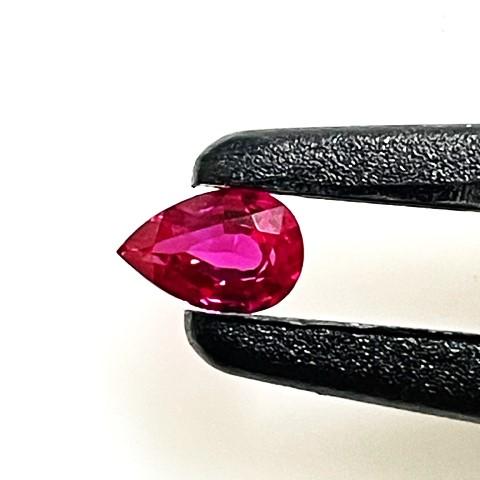 ルビー ペアシェイプ 0.46ct ルース : gem-ichinoseYahoo!店