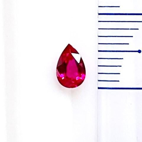 【新品】【送料込み】フェイズルビー 楽天市場】ルビー ペアシェイプ 0.46ct ルース : gem-ichinose