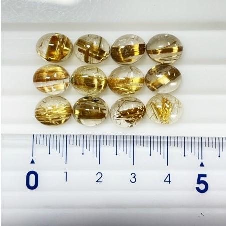 ルチルクォーツ 約 9×11mm カボション : gem-ichinoseYahoo!店 - 通販
