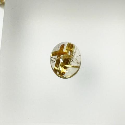 ルチルクォーツ 約 9×11mm カボション : gem-ichinoseYahoo!店 - 通販
