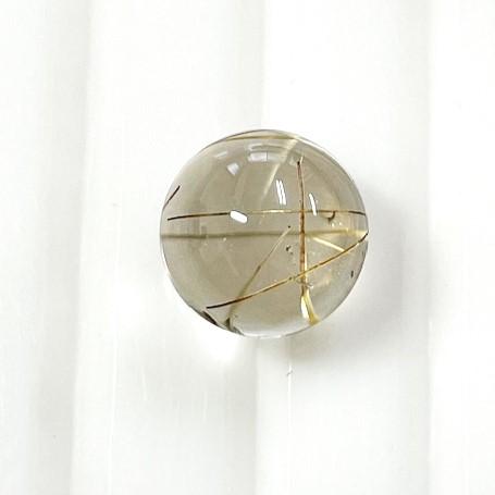 ルチルクォーツ　丸玉　10mm　7.20ct　無穴　ルース_1