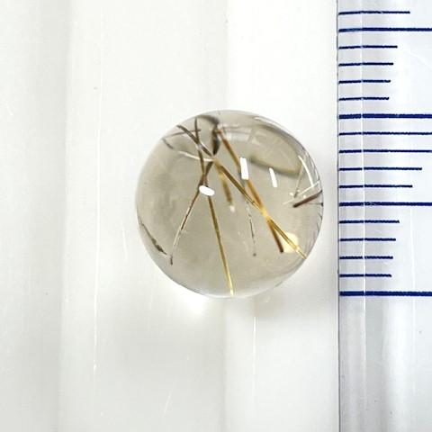 ルチルクォーツ　丸玉　10mm　7.20ct　無穴　ルース_2