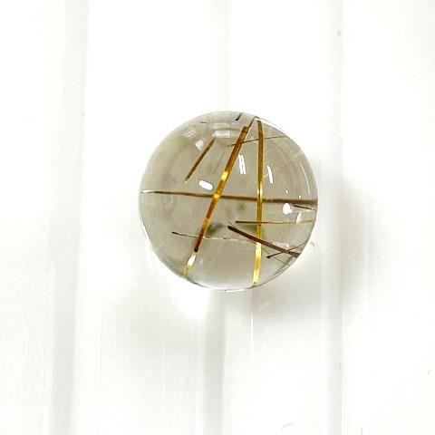 ルチルクォーツ　丸玉　10mm　7.20ct　無穴　ルース_3