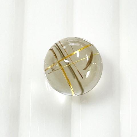 ルチルクォーツ　丸玉　10mm　7.20ct　無穴　ルース_4