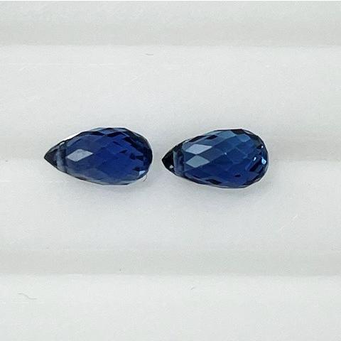サファイア ブリオレット 2個セット （0.74/0.75ct）ルース : gem 