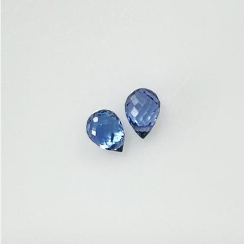 サファイア　ブリオレット　2個セット　合計1.30ct　ルース