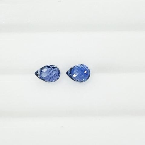 サファイア　ブリオレット　2個セット　合計1.30ct　ルース_2