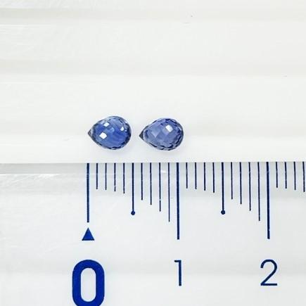 サファイア　ブリオレット　2個セット　合計1.30ct　ルース_3