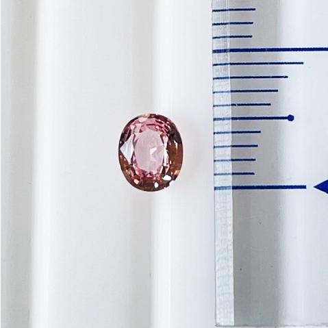 パパラチアサファイア　0.568ct　DGL 鑑別書付き　ルースの画像