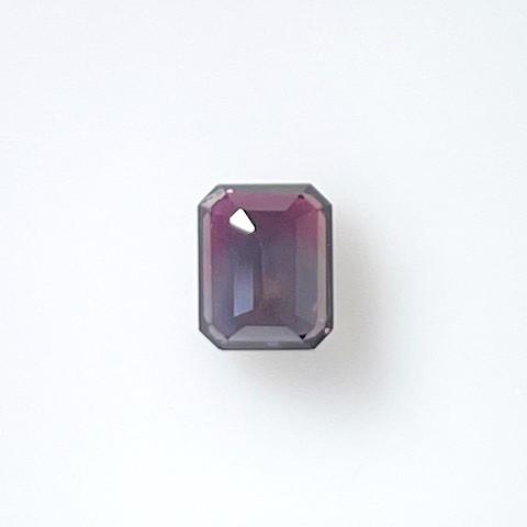 サファイア カラーチェンジタイプ 0.73ct ステップカット ソーティング