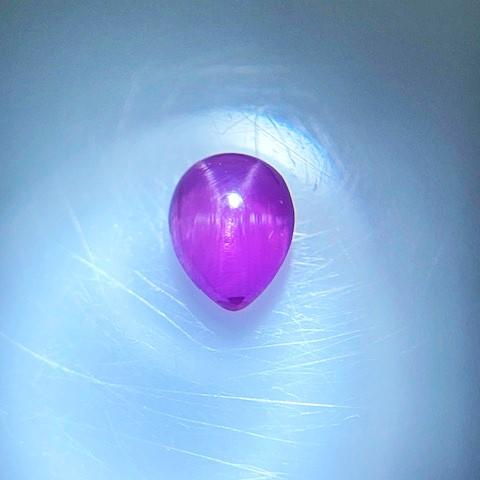 スタールビー　ペアシェイプ　0.53ct　　　　　　　　ソーティング付きルース_1