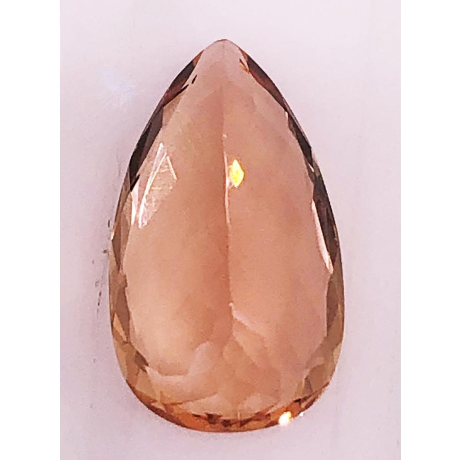 インペリアルトパーズ　ぺアシェイプカット　4.48ct　ルースの画像