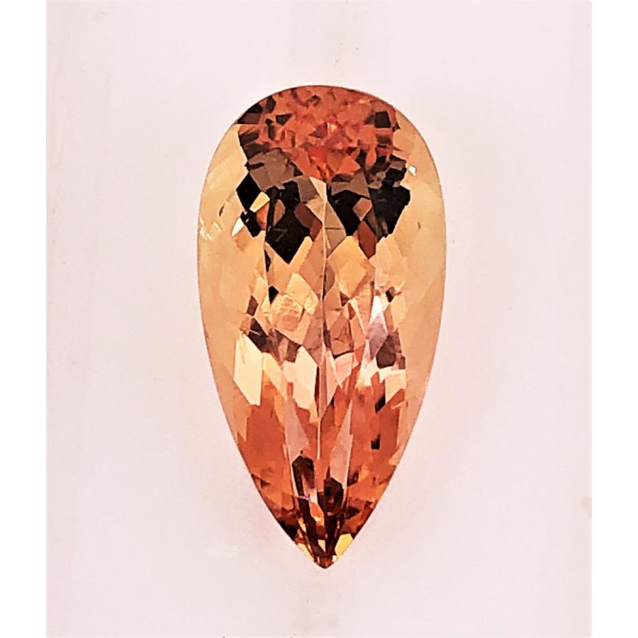 インペリアルトパーズ　ペアシェイプカット　4.63ct　ルース｜gemichinose