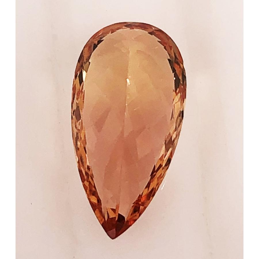 インペリアルトパーズ　ペアシェイプカット　4.62ct　ルースの画像