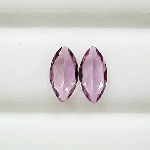ピンクトパーズ マーキス 3x6mm ペア 2個 0.60ct : gem-ichinoseYahoo 