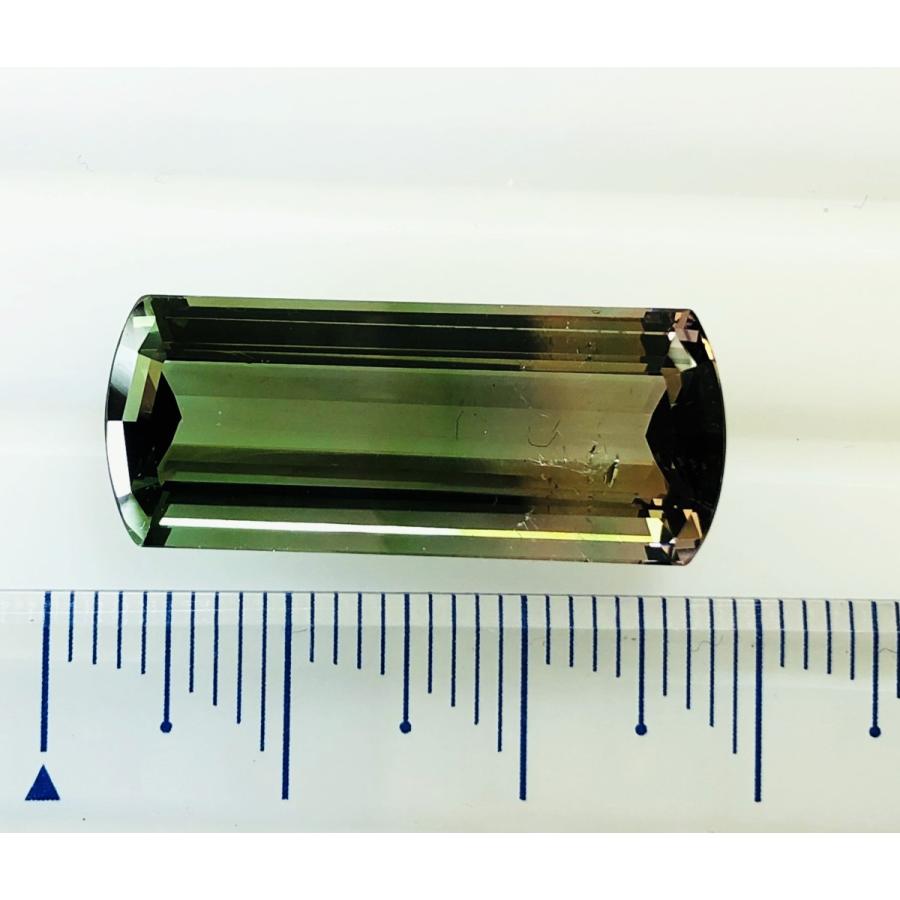 バイカラートルマリン 18.18ct ルース : gem-ichinoseYahoo!店