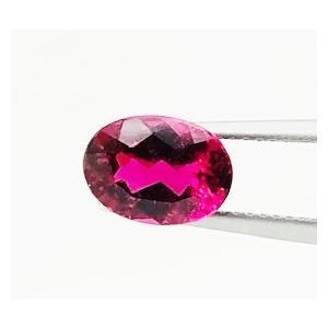 ピンクトルマリン　オーバルカット　1.34ct　ルース ソーティングメモ付の画像