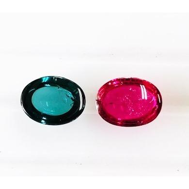 ピンク＆グリーントルマリン カボション2個セット 4.21ct ルース