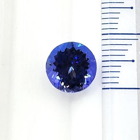 タンザナイト　ラウンドカット　2.88ct　ルースの画像