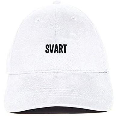 【お気にいる】 [TRAVS] SVART LOGO WHITE x BLACK CAP ファッション コットン100% メンズ 白 キャップ その他財布、帽子、ファッション小物