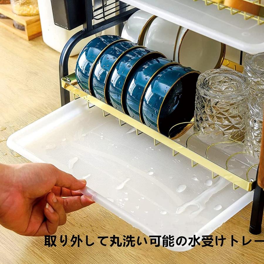 79 Off 水切りラック 2段 食器 水切りかご 大容量 収納 ラック おしゃれ 箸立て 包丁スタンド まな板立て 台所用品ホルダ 収納棚 自然乾燥可能 組 Cisama Sc Gov Br