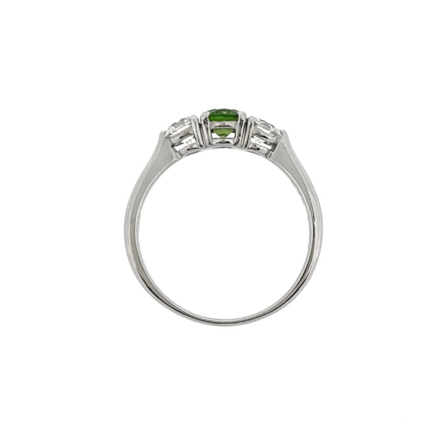新品 Pt900 デマントイド ガーネット 0.43ct ダイヤモンド 0.434ct 