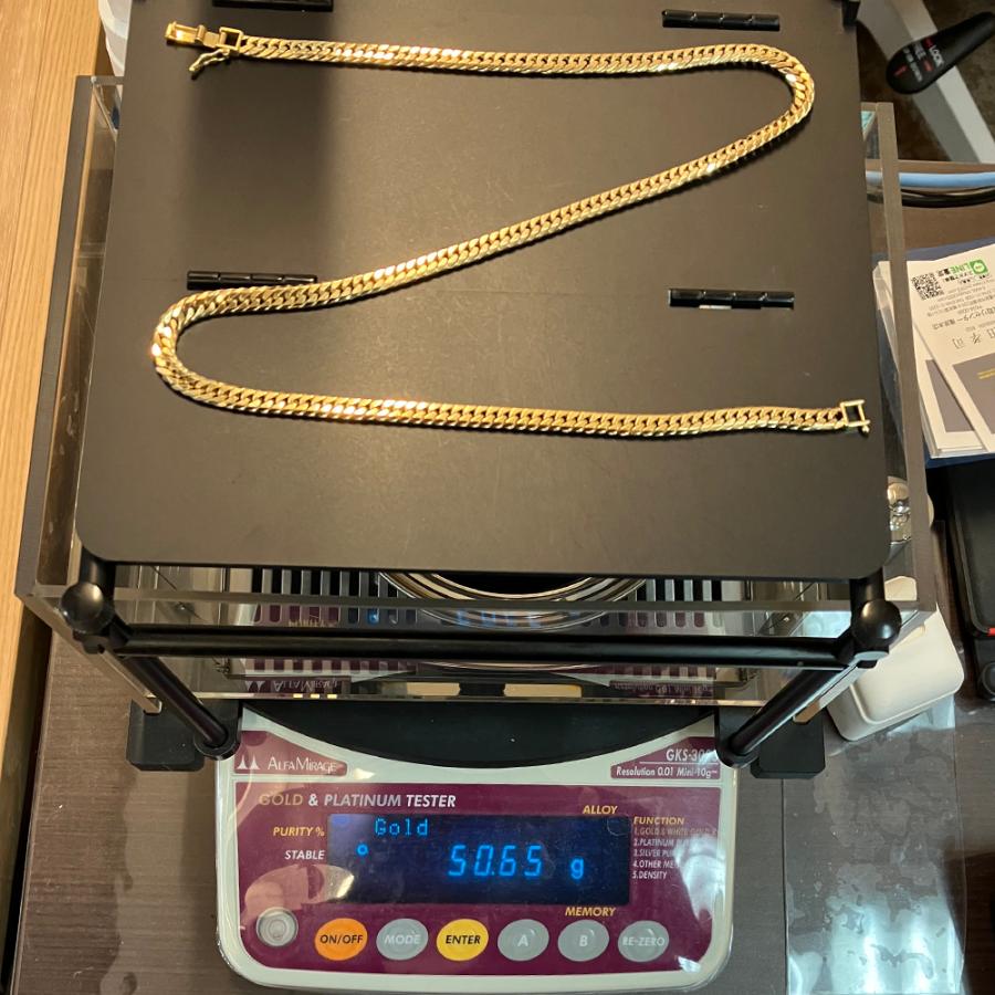 K18 6面ダブル 喜平 ネックレス 50.65g 50cm : ジェムラインジャパン