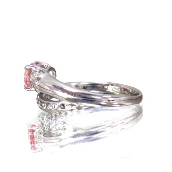 GRS鑑別書付 稀少石 パパラチア サファイア 0.91ct ダイヤモンド 0.30  