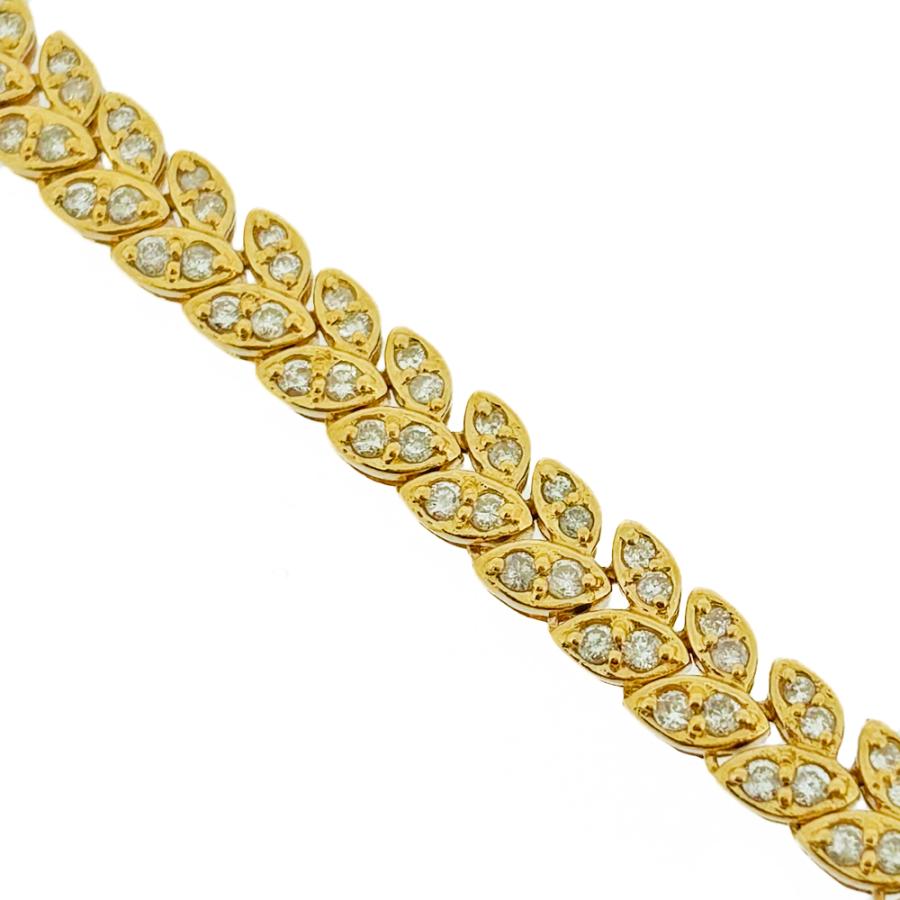 K18/Pt850 20.6g ベルト モチーフ ダイヤモンド 2.0ct デザイン