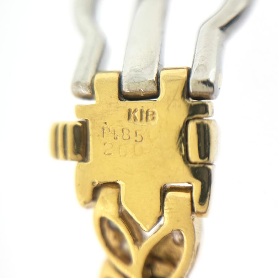 K18/Pt850 20.6g ベルト モチーフ ダイヤモンド 2.0ct デザイン