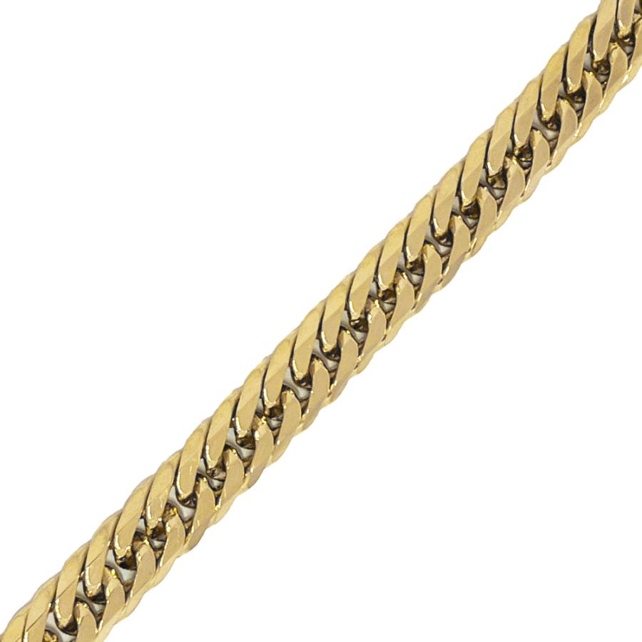 K18 20.48g 18cm 6面 ダブル 喜平 ブレスレット : ジェムライン