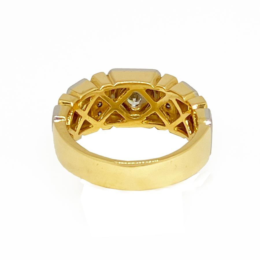 K18 Pt900 10.81g ダイヤモンド 0.266ct 脇石ダイヤ 0.14ct コンビ  