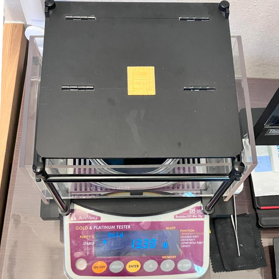 未使用】純金製 K24検定マーク付 13.30g 沖縄復帰50周年記念切手メダル