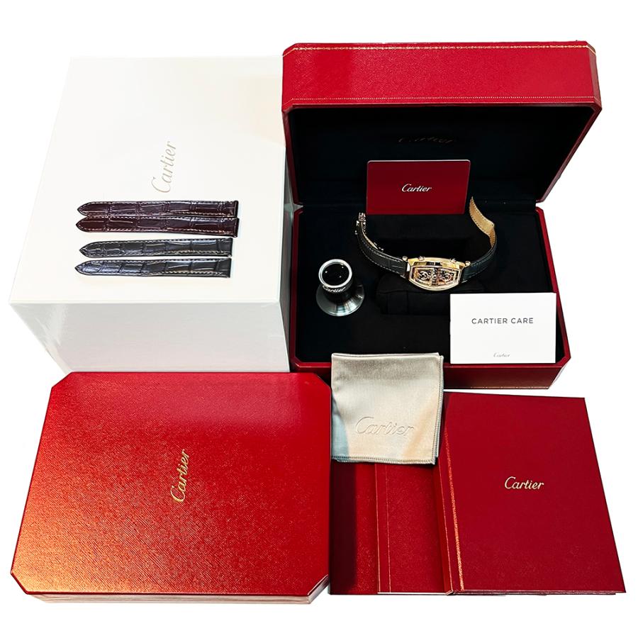 TONNEAU カルティエ トノー スケルトン ウォッチ デュアルタイム