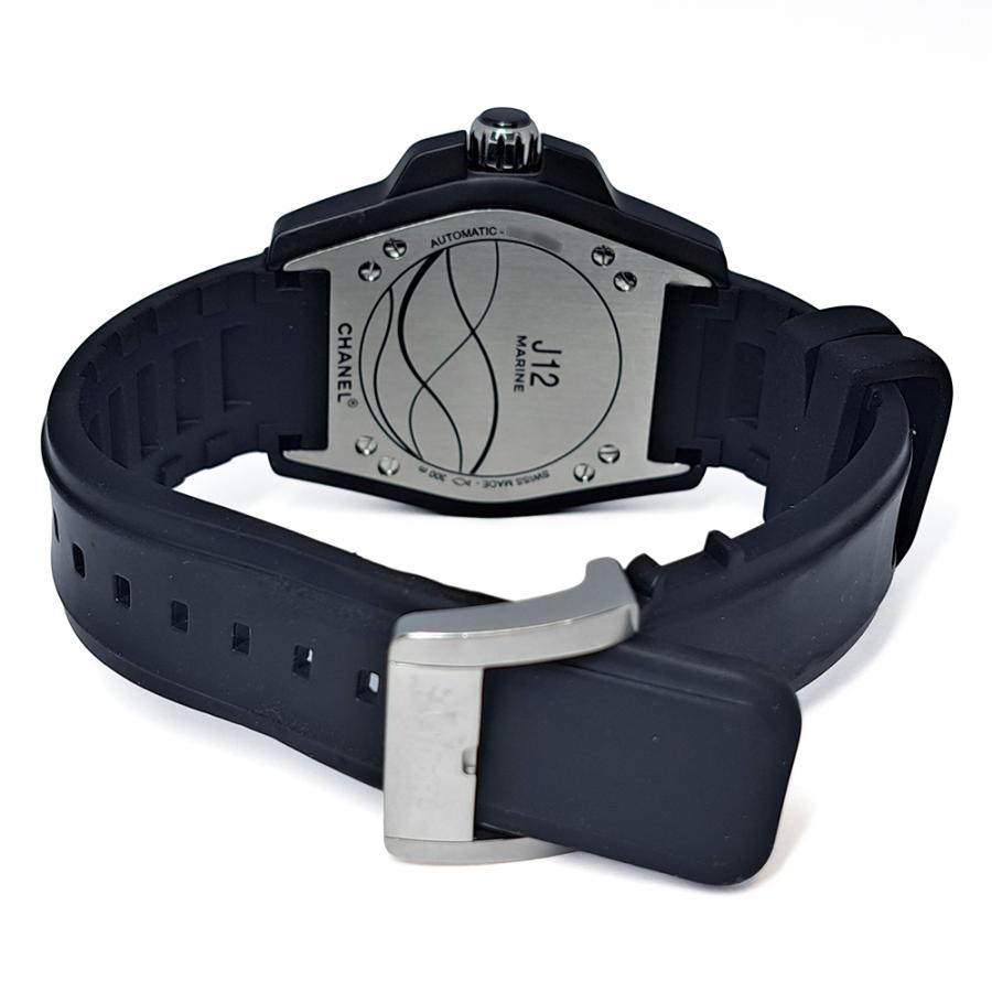 J12 シャネル H2558 マリーン 42mm ブラックセラミック ラバー ギャラ