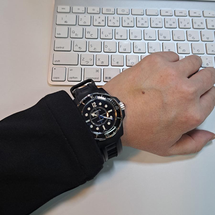 J12 シャネル H2558 マリーン 42mm ブラックセラミック ラバー ギャラ