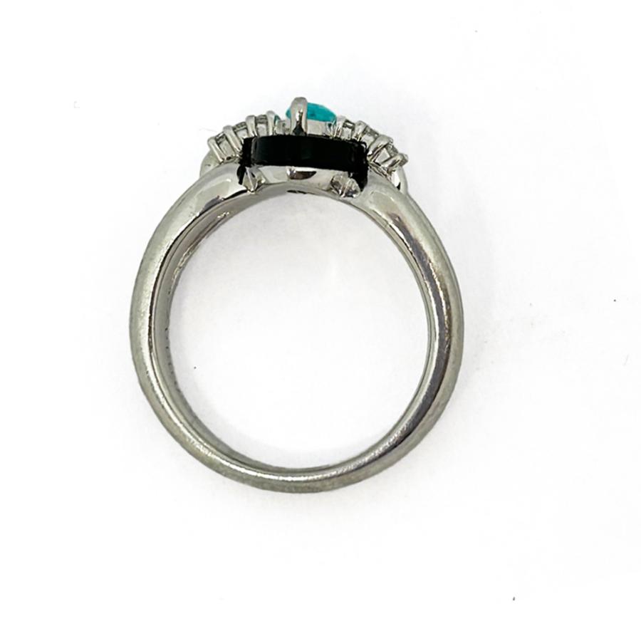 ブラジル産 パライバトルマリン 0.20ct ダイヤモンド 0.07ct Pt900