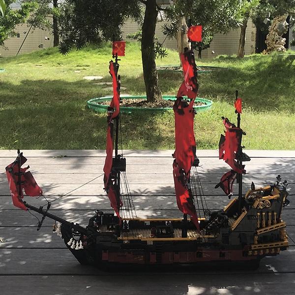 ヨット アン女王の復讐号 3139ピース レゴ互換品 組立ブロック船