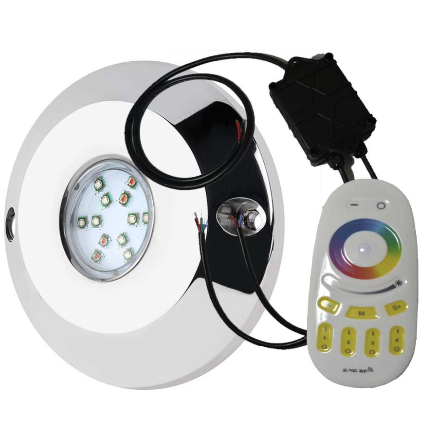 取寄　ＬＥＤ水中ライト　リモコンで色が変わる(２台セット)RGB　60Ｗ　マリンライトDC12Ｖ用　CREEステンレスsus316　完全防水　 |  | 05