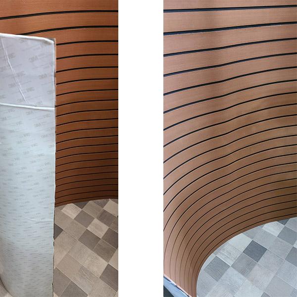 訳あり 船用デッキマット 船舶用チーク調床材 1,200×2,400mm 訳あり 船用デッキマット 船舶用チーク調床材 1,200×2,400mm