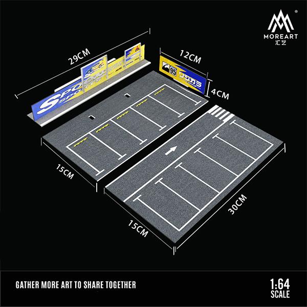 1/64　MOREART　駐車場　ジオラマ　照明付き　SPOON　SPORTS　ミニカー　模型　製作　ミニチュア●Ｇ９｜gemma-com｜02