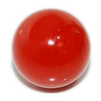 コーラル-珊瑚 血赤色 丸珠 無穴 ルース 約11.1mm : 宝飾ジェム